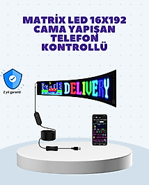 Kurulumu Kolay Renkli LED Yazı Paneli USB Girişli Esnek Yapılı Dijital Reklam Tabelası