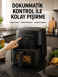 Dijital Dokunmatik Air Fryer Yağsız Sıcak Hava Fritözü