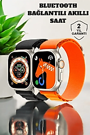 Bluetooth Bağlantılı 49MM Dokunmatik Akıllı Saat Sağlık ve Spor Takip Özellikli
