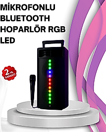 Renkli Işıklı Bluetooth Hoparlör – Taşınabilir, Güçlü Ses Performansı