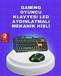 Gaming Klavye Mouse – Çatışmasız Tuş, Hızlı Tepki Süresi