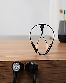 Kablolu Boyun Askılı Dijital Göstergeli Bluetooth Kulaklık 60 Saat
