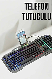Oyuncu Klavye Seti RGB Işıklı Q Tuş Dizilimi UCZPG8018KLAVYE3