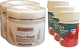THREE BRAND VÜCUT KREMİ 100 ML ARNAVUT KREMİ 2 ADET + RUS MERHEMİ 50 ML 3 ADET