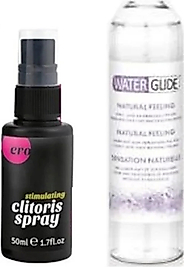 ERO CLİTORİS KADINLARA ÖZEL SPREY 50 ML+WATERGLİDE LUBRİCANT 400ML