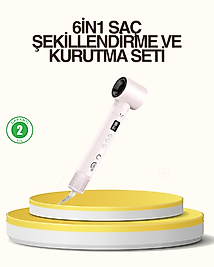 Motorlu LCD Ekranlı Saç Şekillendirme Seti