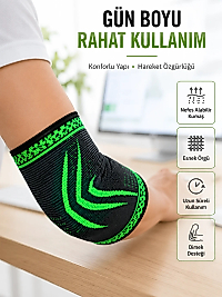 Fitness Dirsekliği Kompresyonlu Dirsek Destekliği Tenisçi Dirseği Spor Koruyucu