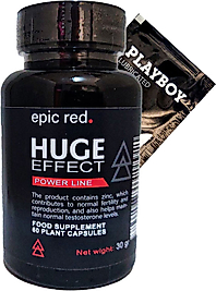 PLAYBOY JEL + HUGE EFFECT ERKEKLERE ÖZEL DESTEKLEYİCİ TAKVİYE 60'LI