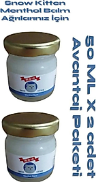 SNOW KİTTEN MENTHOL AROMALI MASAJ KREMİ 50 ML 2 ADET