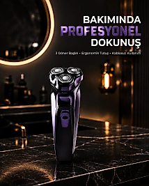 Profesyonel Şarjlı Tıraş Makinesi Ayarlanabilir Başlıklı Kablosuz