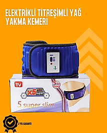 Titreşimli Masaj ve Zayıflama Kemeri – 5 Motor, 20 Mıknatıs, Ayarlanabilir Hız