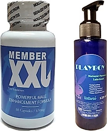 PLAYBOY MEMBER XXL ERKEKLERE ÖZEL 60'LI - PLAYBOY NATURAL PERSONAL LUBRİCANT 125 ML LUBRİCANT GEL JEL