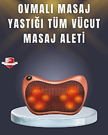 Çok Fonksiyonlu Boyun Bel Sırt Masaj Yastığı Araç İçi Uyumlu