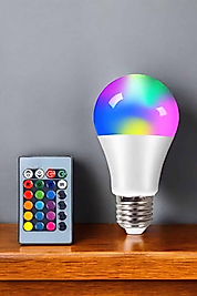 RGB Işıklı LED Ampul 10 Watt UCZRGBLAMBA3-1