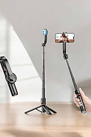 Kumandalı 360 Derece Dönebilen Tripod Telefon Tutucu UCZSELFİEÇUBUĞU3