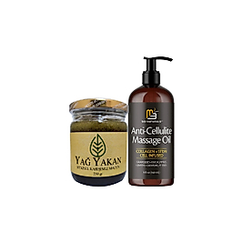 ANTİ-CELLULİTE MASSAGE OİL  240 ML MASAJ YAĞI + YAĞYAKAN MACUNU 250 GR