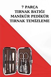 Tırnak Temizliği, Tırnak Batığı ve Düzenli Bakım İçin 7 Parça Çelik Set