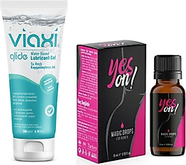 VİAXİ SU BAZLI GLİDE JEL SADE 200 ML + YESON MAGİC DROPS FOR WOMEN 15 ML