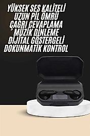 Kulak İçi Bluetooth Kulaklık Rgb Işıklı Çift Mikrofonlu iOS/Android Uyumlu BT 5.2