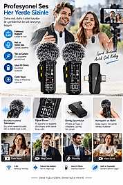 2.4G Kablosuz Çift Yaka Mikrofonu Se66mikrofon-4