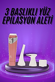 Tüm Cilt Tipleri Için 3 Başlıklı Yüz Çene Kıl Tüy Alma Tüm Cilt Tiplerine Uygun