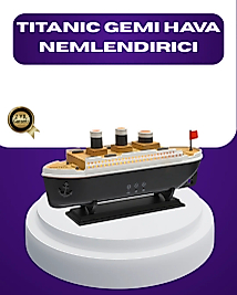 Titanik Gemi Tasarımlı LED Işıklı Hava Nemlendirici Buhar Efektli Oda Difüzörü