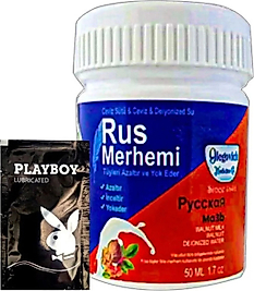 SÜPER RUS MERHEMİ BLUE 22-2:0024 GLEGNİD RUS MERHEMİ 50 ML TÜY KREMİ+ YANINDA JEL -