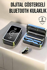Aynalı Bluetooth Kulaklık Telefon Standlı Dijital Göstergeli UUCZS20KULAKLIK1