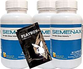 PLAYBOY JEL + SEMENAX ÖZEL DESTEKLEYİCİ TAKVİYE 90'LI X 3 ADET