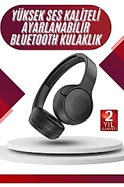 Yeni Nesil Kulak Üstü Bluetooth Kulaklık Type-C Girişli Yüksek Ses Kaliteli