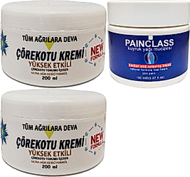 ÇÖREK OTU KREMİ  WHİTE BOX 2 ADET 200 ML +  PAİNCLASS KUYRUK YAĞI KREMİ 150 ML / TESKİN KREM SETİ