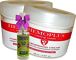 SÜPER HEMOPLUS BAKIM KREMİ 100 ML X 2 ADET + ÇÖREK OTU YAĞI 30 ML
