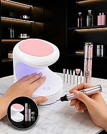 Tırnak Matkabı ve LED Oje Kurutucu 2'li Set UCZZTIRNAKKURUTMATÖRPÜ3