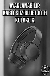 Kulak Üstü Kablosuz Bluetooth Kulaklık Gürültü Önleyici UUCZHN01KULAKLIK3-1