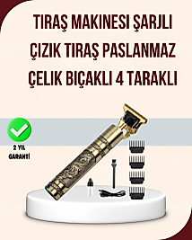 Titreşim Motorlu Erkek Saç ve Sakal Düzeltici