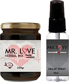 SÜPER ERKEK MACUN 250 GR + MR LOVE 30 ML UZUN DENEYİM SPREY