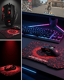 Ergonomik Gaming Mouse ve Mousepad 3 DPI Ayarlı LED Işıklı Tasarım