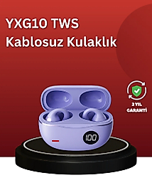 YXG10 Açık Kulak Bluetooth Kulaklık – Klipsli, Güvenli Spor Tasarım, 30 Saat Pil