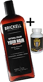 BRİCKELL ERKEKLERE ÖZEL 237 ML SAÇSAKAL BEYAZLIKGİDERİCİ ŞAMPUAN + HOTRHİNO ERKEKLER IÇİN BÜYÜTÜCÜXXXL 60 KAPSÙL