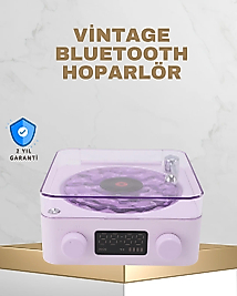 Retro Pikap Tasarımlı Bluetooth Hoparlör – Projektörlü Şarjlı Lamba