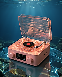 Retro Saatli Bluetooth Hoparlör Gece Lambalı UUCZZZGRAMAFONSPEAKER-33