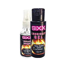 SIXX BAY BAYANLUBRİKANTJEL 60 ML + ERKEKLERE ÖZEL SPREY
