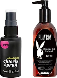SÜPER ERO CLİTORİS MUZİCE KADINLARA ÖZEL SPREY 50 ML+PLAYBOY MUZİCE MASAJ YAĞI 120 ML