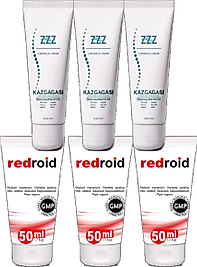 ZZZ KAZ GAGASI KREMİ 3 ADET 100 ML CORYDALİS CREAM + 3 ADET REDROİD 50 ML ANALBAKIM KREMİ