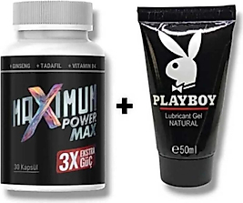 MAXİMUM POWER MAX 3X ERKEKLERE ÖZEL 30'LU MUZİCE KAYGANLAŞTIRICI JEL 50 ML