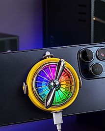 RGB LED Manyetik Soğutma Fanı UCZZA2TELEFONSOĞUTUCU-3