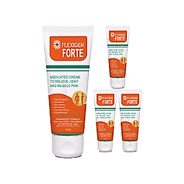 FLEXİGEN FORTE PAİNCREAM 4 ADET KARAKAFES KÖKÜ ZENCEFİL AT KESADETSİ VE KAPSAİSİNLİ VÜCUT MASAJKREMİ 75ML TÜP