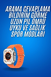 Ultra Akıllı Saat 49 Mm Çift Kordonlu Arama Cevaplama Bluetooth Bağlantılı