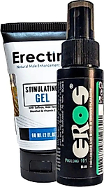 SÜPER EROS BÜYÜK BOY 60 ML TİME STOP SPREY VE EREKTİN STİMUL GEL ERKEKLERE ÖZEL 60 ML JEL