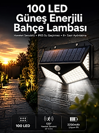 Solar Sensörlü Duvar Lambası Bahçe Lambası Parlak Beyaz Işık Suya Dayanıklı